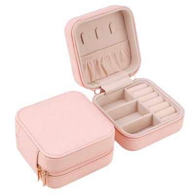 factory price luxury jewelry gift box small jewelry box pink jewelry case